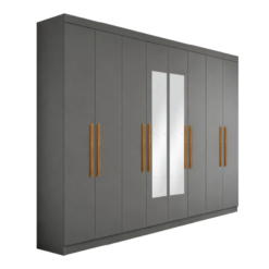 Ropero Placard 8 Puertas Paris Con Espejos