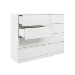 Comoda Roma 8 Cajones Moderna 100% Mdp Con Patas