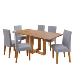 Juego De Comedor 6 Sillas Mdp Sillas Tampizadas