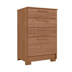 Comoda 4 Cajones Alta Con Patas 100% Mdp