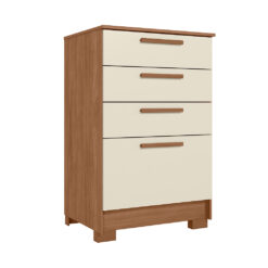 Comoda 4 Cajones Alta Con Patas 100% Mdp