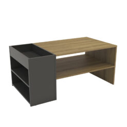 Mesa De Centro Con Estante Y Revisteros Mdp