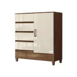 Comoda Cajonera Dormitorio 4 Cajones 1 Puerta