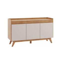 Aparador Buffet Living Recibidor 3 Puertas Con Patas