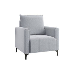 Sillon Butaca Poltrona Tapizada En Tela Patas Metalicas