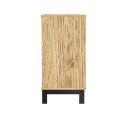 Aparador 1 Puerta De Vidrio 2 Cajones Madera Maciza - Imagen 3