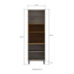Panelero Modular 4 Puertas Con Estantes Mdp - Imagen 3