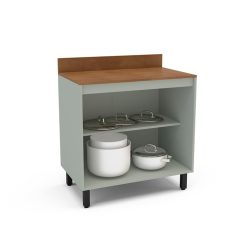 Bajo Mesada Modular 2 Puertas Con Patas Mdp - Imagen 3