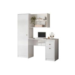 Escritorio Mesa De Estudio Pc Con Estantes Moderno