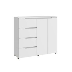 Comoda Da Vinci Plus 4 Cajones 2 Puertas Blanco
