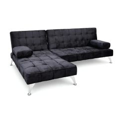 Sofá Cama Con Chaise Long Tapizado En Tela
