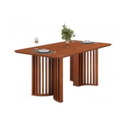 Alternative view of Juego De Comedor 6 Sillas Tapizadas Mesa Rectangular Mdp