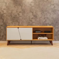 Alternative view of Rack Tv Modular 2 Puertas 2 Estantes Con Patas