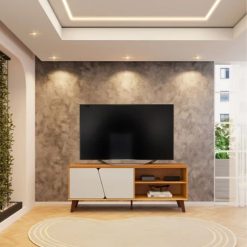 Rack Tv Modular 2 Puertas 2 Estantes Con Patas - Imagen 3