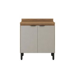 Mueble Multiuso Cocina 2 Puertas Estante Y Patas 100% Mdp