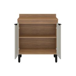Mueble Multiuso Cocina 2 Puertas Estante Y Patas 100% Mdp - Imagen 3