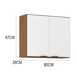 Alternative view of Mueble Aereo Alto De Cocina 2 Puertas Tiradores Metalicos Mdp